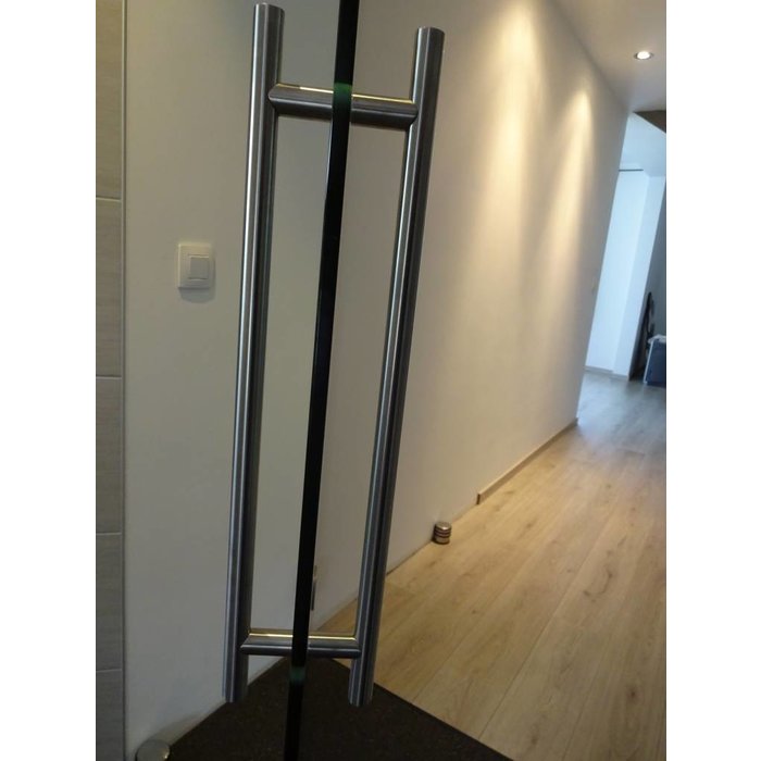 HDD Edelstahl-Türgriffe T 25/350/500 Paar für Glastür