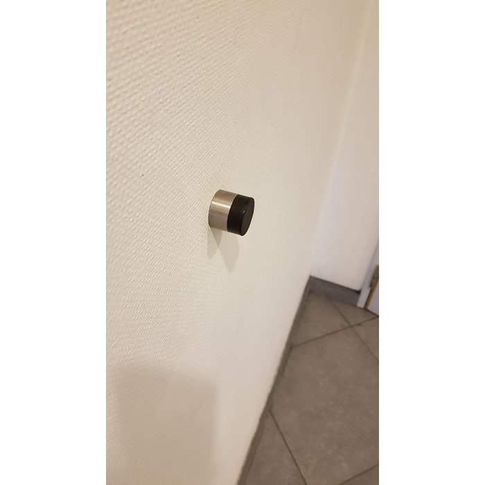 Assa Abloy Cilindrische muurdeurstop uit RVS 30x25mm - RVS geborsteld