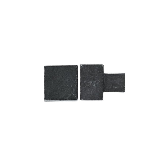 Dauby Zwart stuk meubelknop PQ-35 verouderd ijzer 35mm