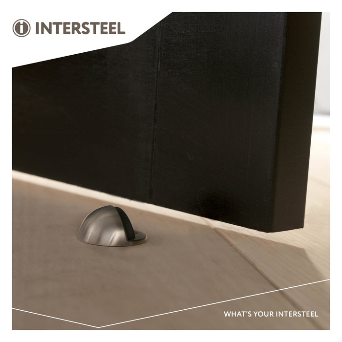 Intersteel Butoir de porte au sol en acier inoxydable de forme sphérique