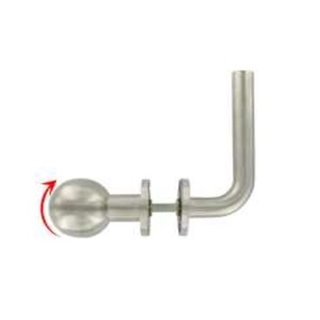 Assa Abloy Drehknopf mit Türdrücker RECHTS mit PZ - Edelstahl