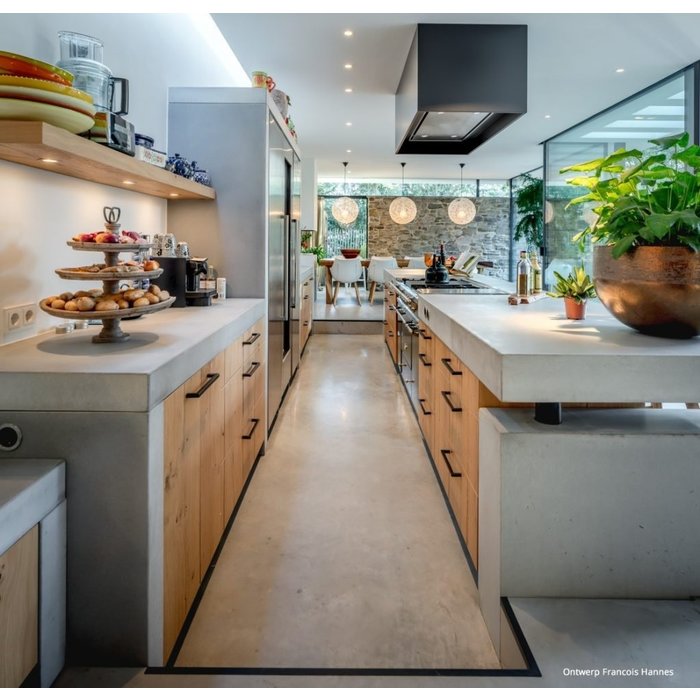 Dauby Poignée de meuble PMQ-384 fer vieilli - noir 384mm