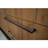 Furniture handle PMQ-512 aged iron - black 512mm