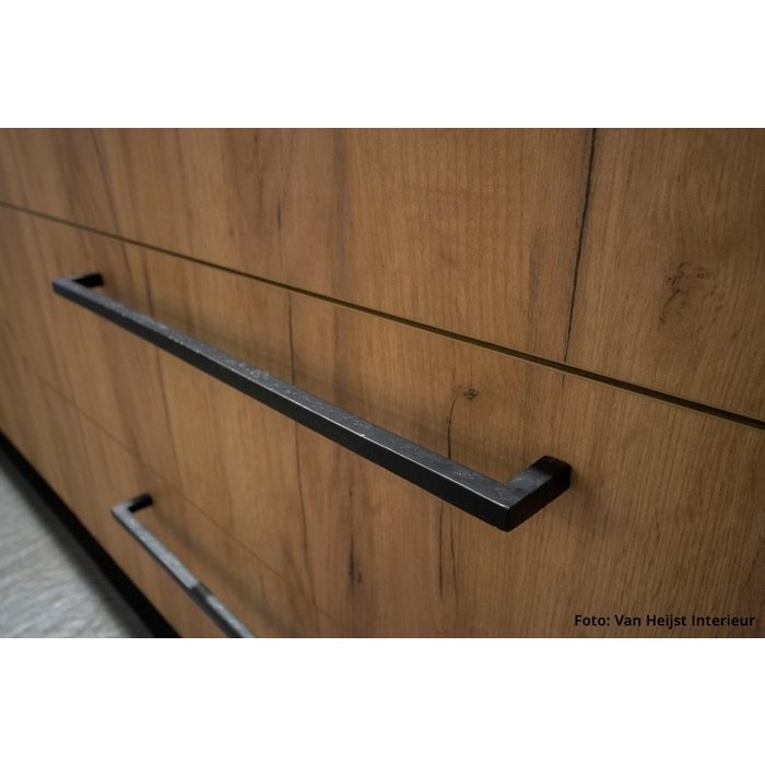 Dauby Furniture handle PMQ-512 aged iron - black 512mm