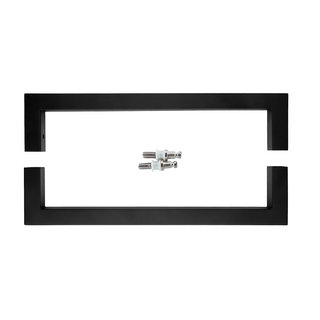 HDD Black door handle "Cubica" U 20/300 pair for glass