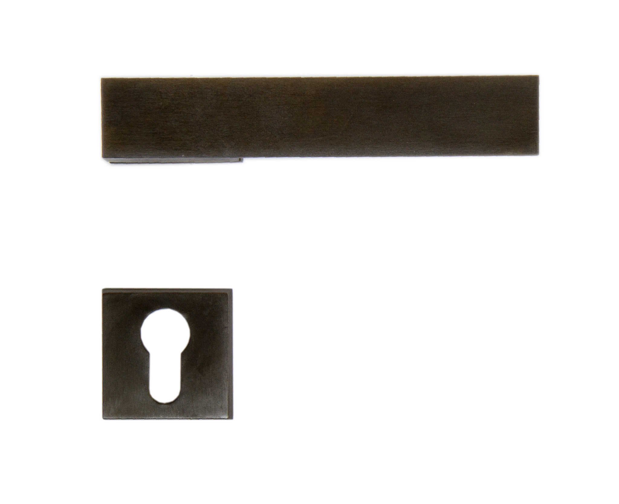 Carbon door handles for a cylinder lock