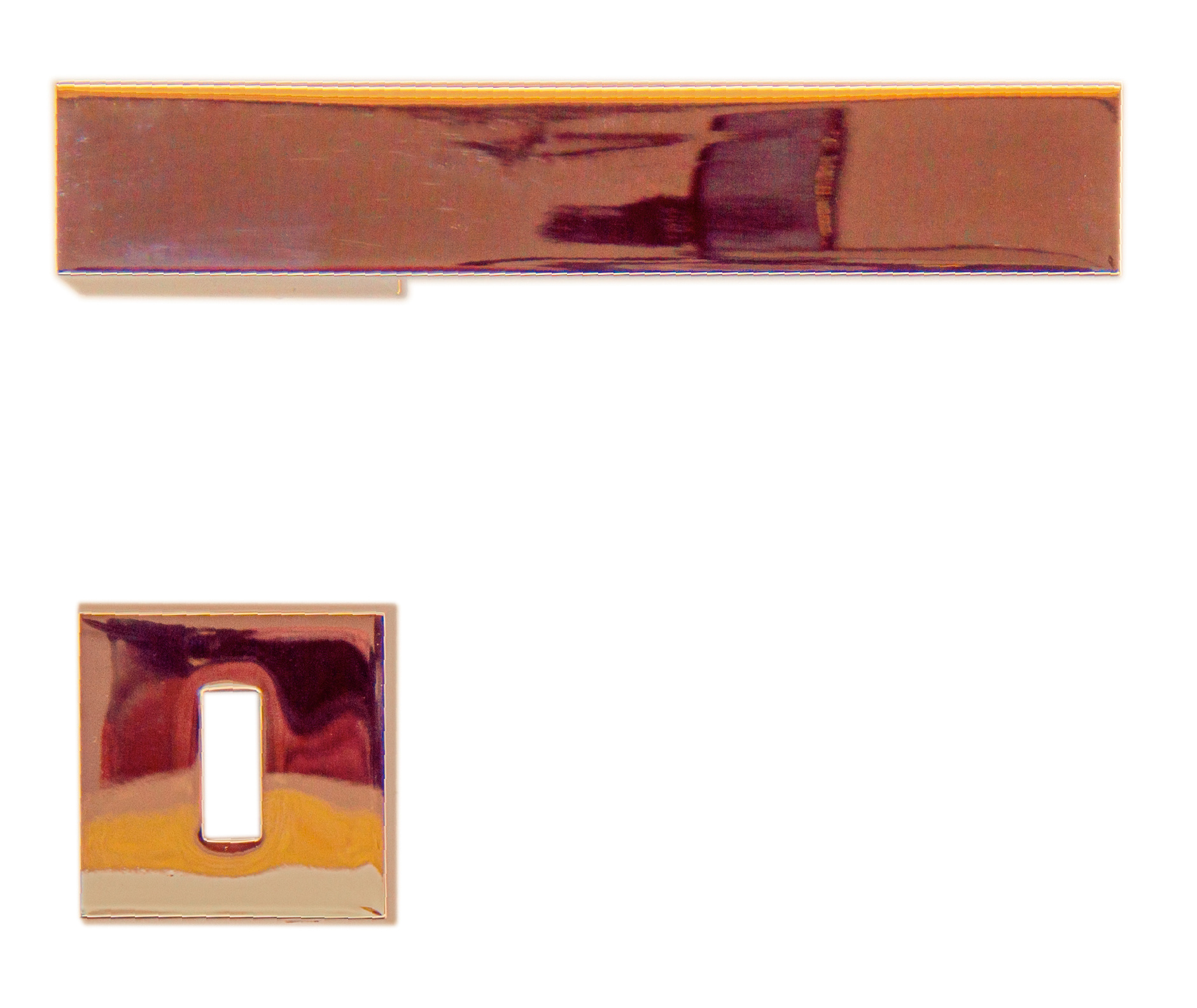 Exclusive door handles for a standard lock