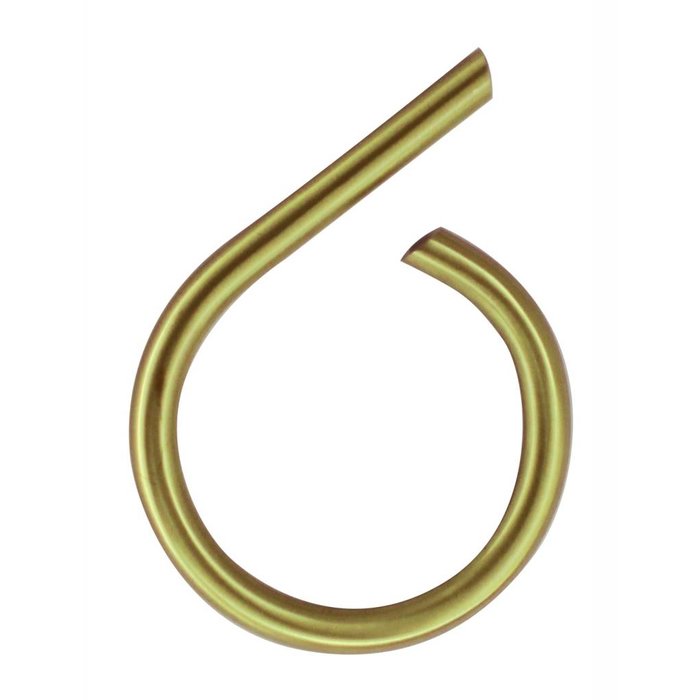 HDD Huisnummer 6 mat goud rond 130mm