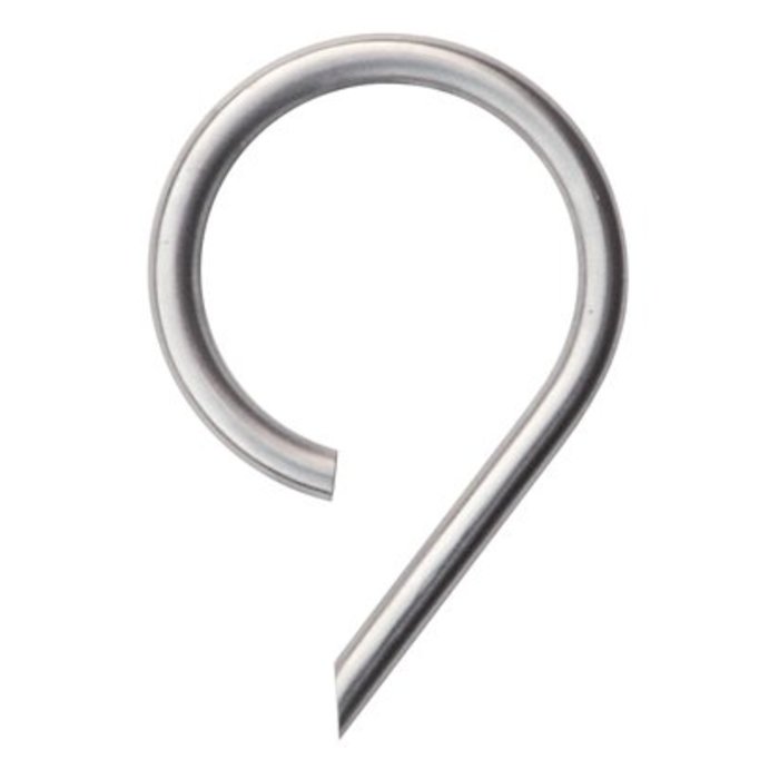 HDD Stainless steel house number 9 with a height of 130mm