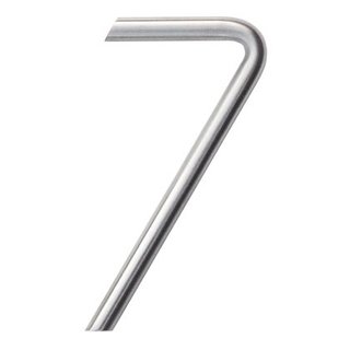 HDD Stainless steel house number 7 round 130mm