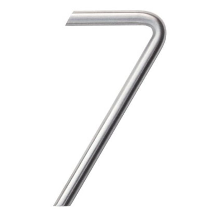 HDD Stainless steel house number 7 round 130mm