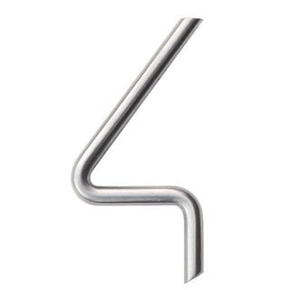 HDD RVS huisnummer 4 rond 130mm