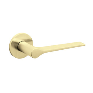 Olivari Olivari door handles Lama L on rosette brass matt titanium PVD
