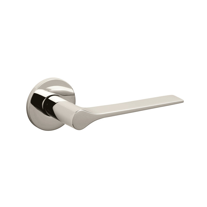 Olivari Olivari door handle Lama L on rosette nickel titanium PVD