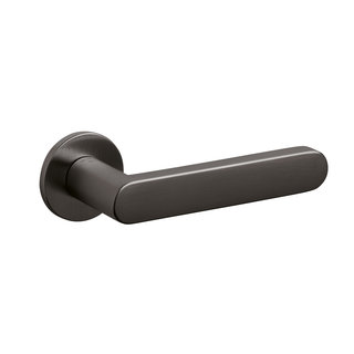 Olivari Olivari Türgriff Link auf Rosette Anthrazit matt Titan PVD