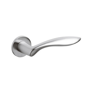 Olivari Olivari door handle Onda on rosette Chrome matt without BB