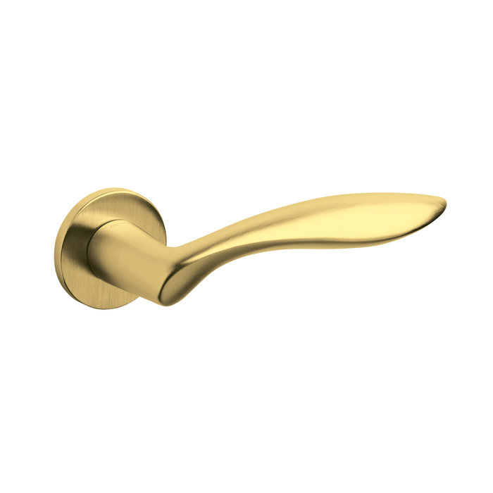 Olivari Olivari door handle Onda on rosette brass matt titanium PVD