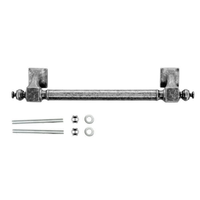 HDD Single Door Handle 40 Old Silver - Continuous Fitting