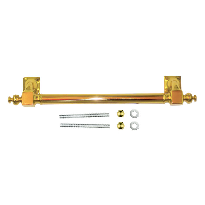 HDD Single front door handle 40 Gold - continuous mounting