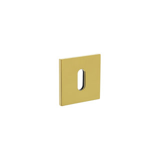 Olivari 1 Olivari rosette square with keyhole brass titanium PVD