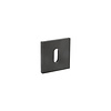 Olivari 1 rosace Olivari carrée avec trou de serrure PVD titane mat anthracite