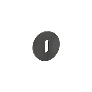 Olivari 1 rosace Olivari ronde avec trou de serrure PVD titane mat anthracite