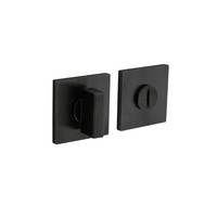 Olivari rosette toilet / bathroom closure square anthracite matt titanium PVD