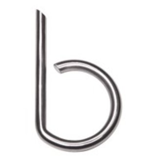 HDD Stainless steel house letter B round 130mm