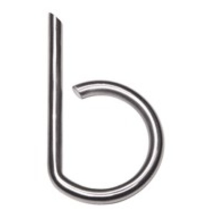 HDD Stainless steel house letter B round with a height of 130mm