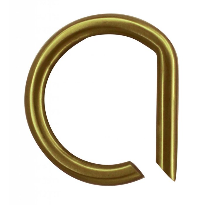 HDD House letter A matt gold 130mm