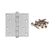 Intersteel Kogellagerscharnier recht 89x89x2,5mm RVS + 8 schroeven