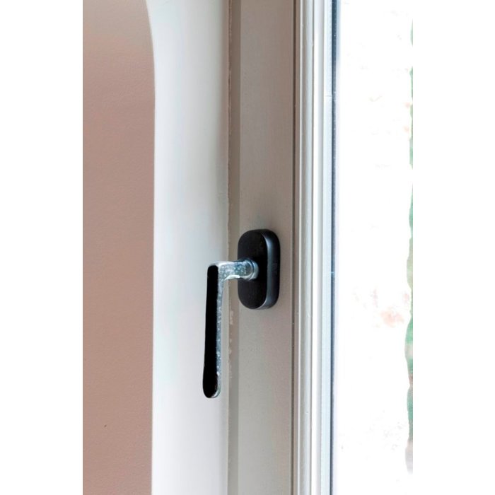 Dauby Piece window handle PHL "L" /32 aged iron - black
