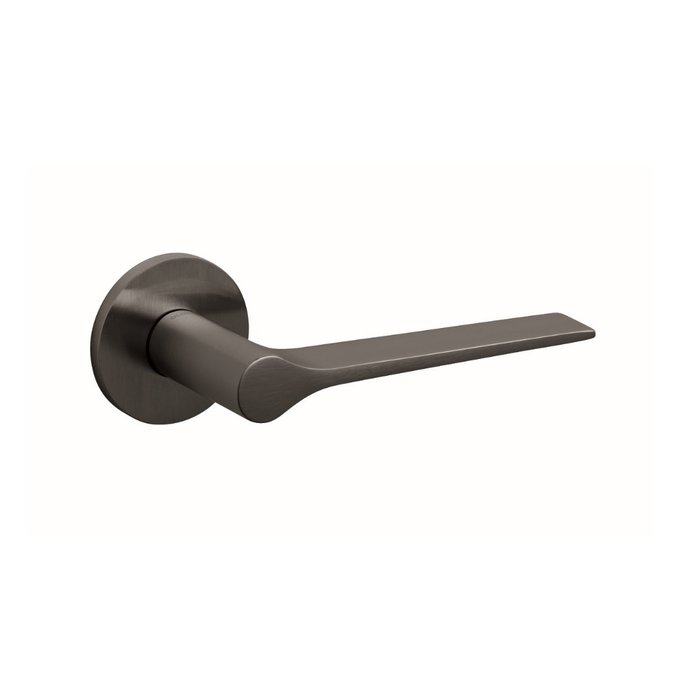 Olivari Olivari door handle Lama L on rosette anthracite matt titanium PVD