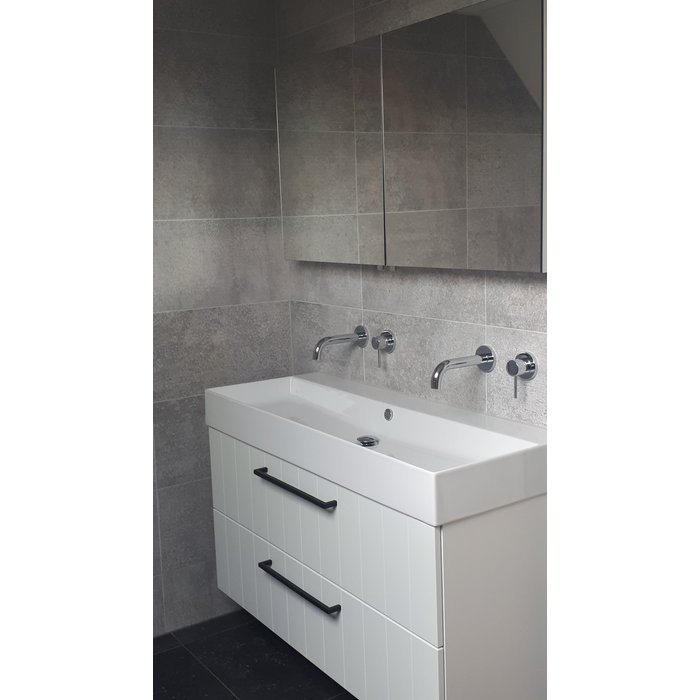 Dauby Möbelgriff PMQ-384 gealtertes Eisen - schwarz 384mm