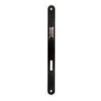 Litto cilinder-slot 110/55, zwart met afgeronde voorplaat van 260x22mm
