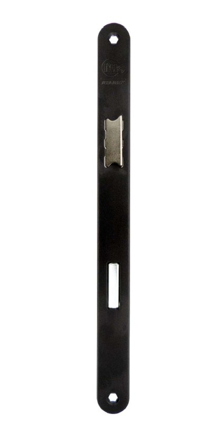 Litto axe de serrure de porte intérieure taille 72mm / mandrin 50mm, aspect  acier inoxydable avec plaque avant arrondie 205x22mm