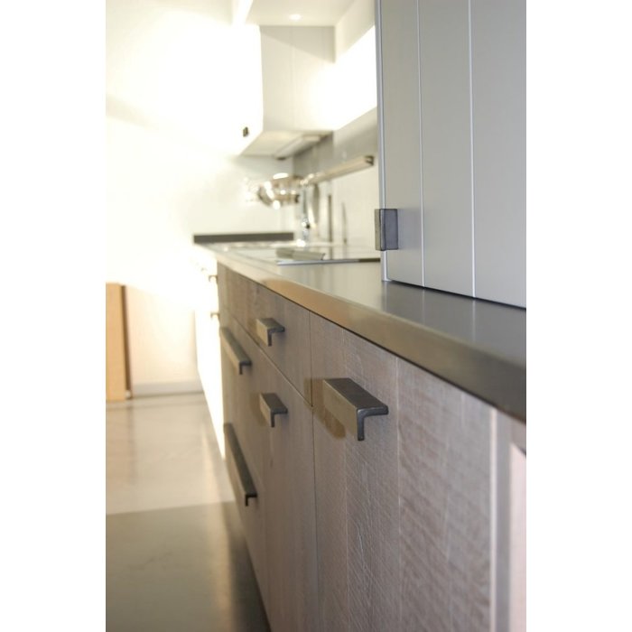 Dauby Zwart stuk meubelgreep  PML64/100 verouderd ijzer 100mm