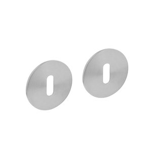 Intersteel Flat stainless steel key plates round with magnet per pair