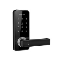 Modern smart door handle D11B with finger scan