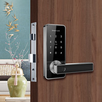 Modern smart door handle D11B with finger scan