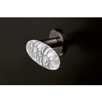 Deurkruk Crystal Diamond Super Anthraciet satijn/transparant