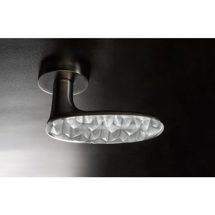 Olivari Olivari door handles Crystal Diamond Super Anthracite satin/transparent