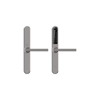 Intelligent door handle D31 on gray narrow shield with finger scan