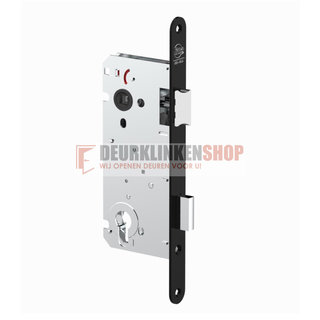 Assa Abloy Serrure à cylindre Litto noir 110/50 avec plastron arrondi