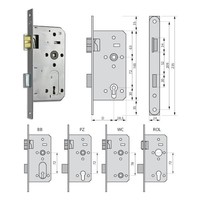 Litto project klavierslot E6 - 235x24 - asmaat 72mm - doorn 60mm - recht