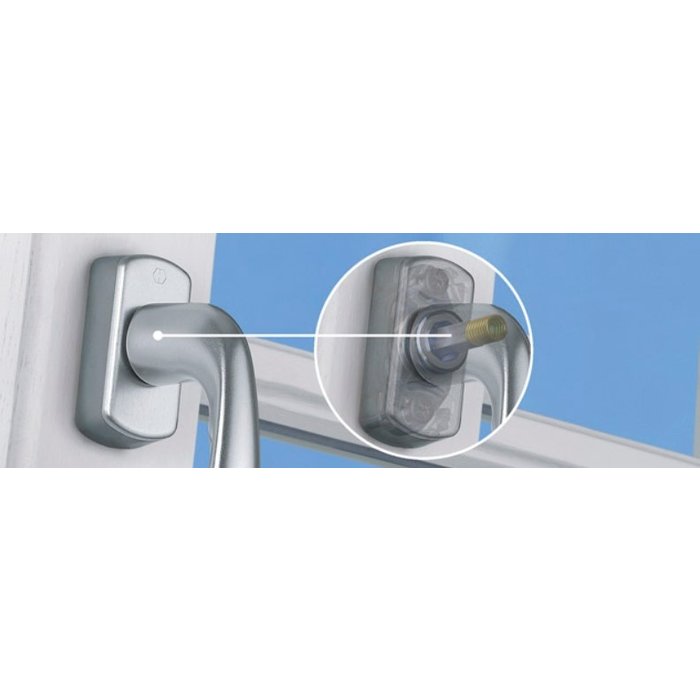 Hoppe window handle Toulon SecuForte® 32-42 mm 0737/UD9024 div. Surfaces