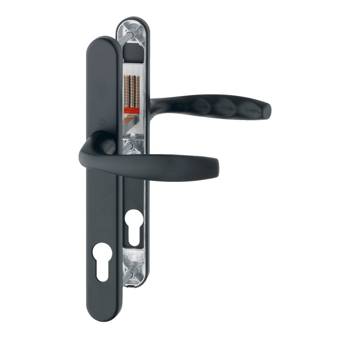 Hoppe Hoppe narrow-shell fitting New York black handle + handle for profile doors