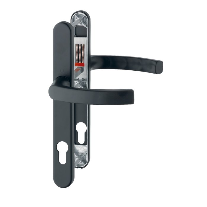 Hoppe Hoppe narrow-shell fittings Liège black handle + handle for profile doors - PC 92mm