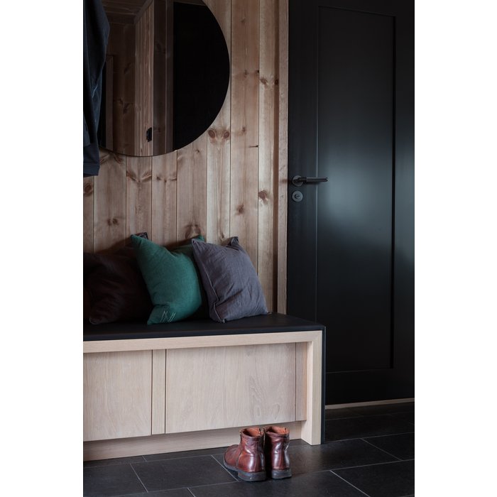 Buster+Punch Black door handles from Buster & Punch with 'cross' cut handle without key plates