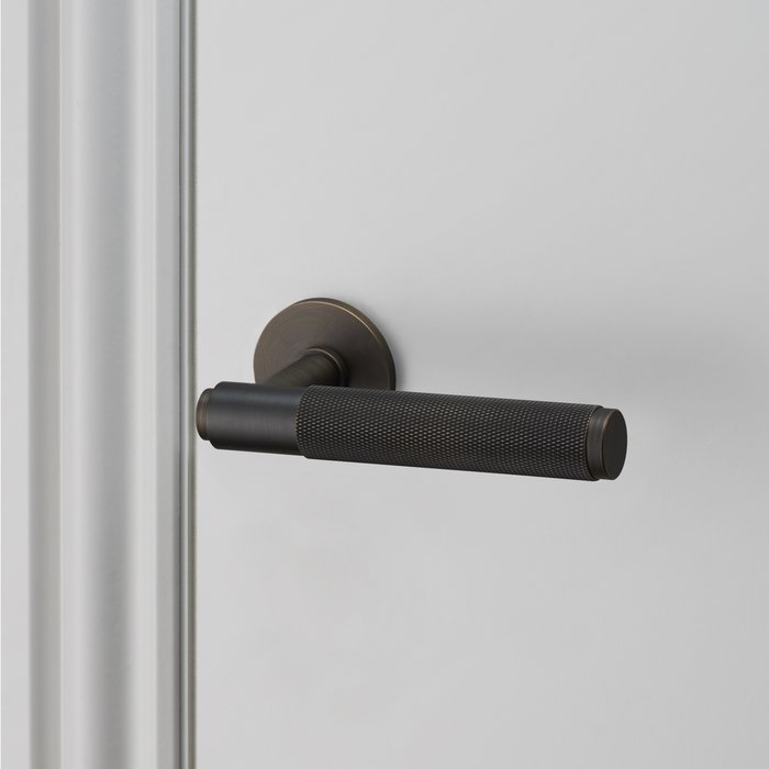 Buster+Punch Solid door handles Buster & Punch smoked bronze without key plates